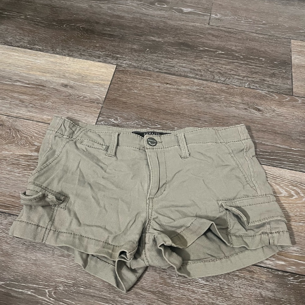 Olive Cargo Women Shorts